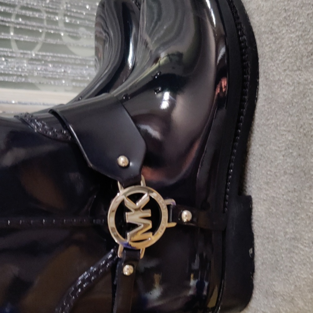 Michael Kors rain/snow boot size 71/2 navy blue true to size knee high - Picture 7 of 9